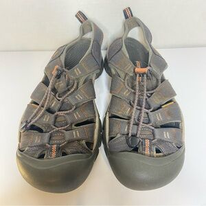 Keen Hiking Sandals Mens Size 10.5 Newport H2 Gray Trail Sports Waterproof